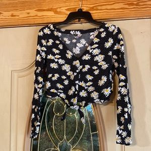 Long sleeve crop top